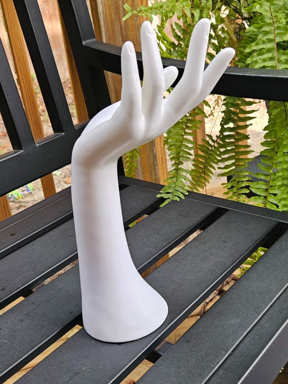 Plastic Display Hand NEW in Bag - White